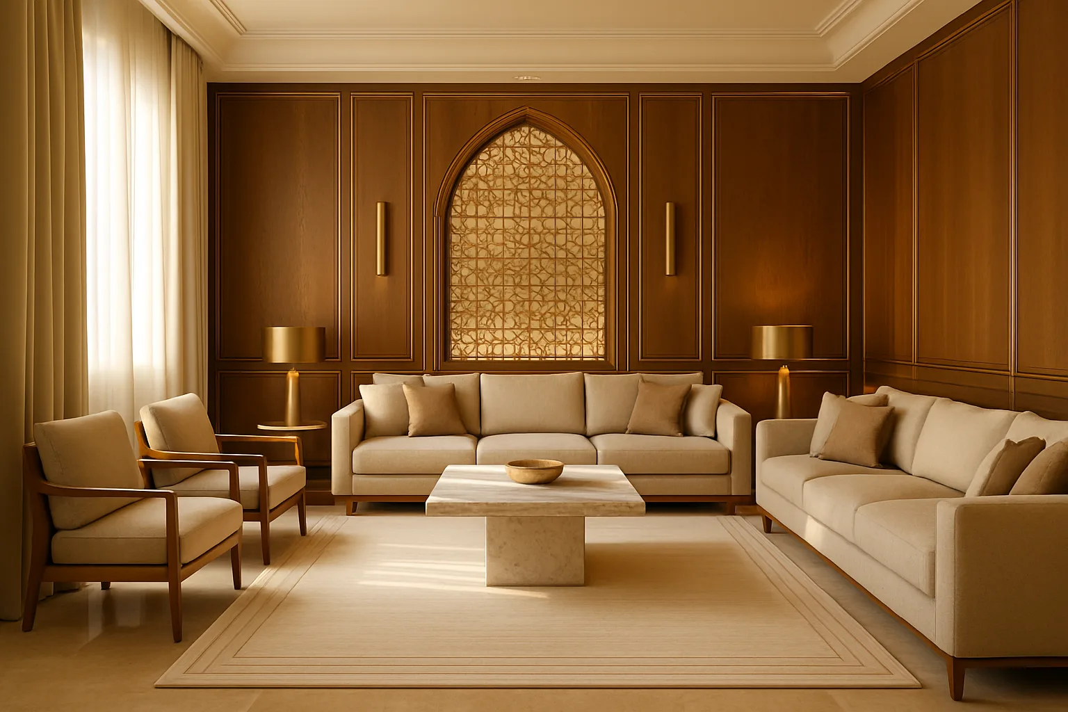 Rug Placement Guide for Modern Arabic Living Rooms