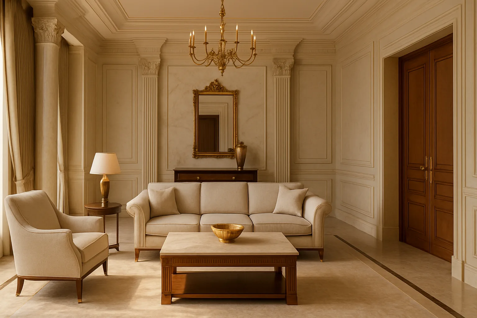 Neoclassical Interior Design for Saudi Villas
